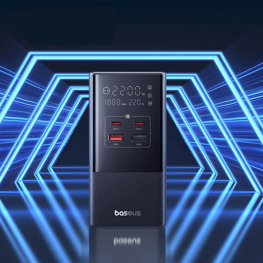 Φορτιστής Δικτύου Baseus PowerCombo, 35W, 5A, 2 x USB-A - 2 x USB-C - 3 x Schuko, Μαύρο, Επανασυσκευασμένο E00023606113-00