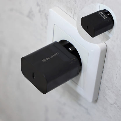 Φορτιστής πρίζας Blavec BC-14, 30W, 3A, 1 x USB-C, Μαύρος
