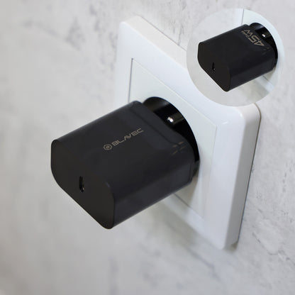 Φορτιστής Δικτύου Blavec BC-7, 45W, 3A, 1 x USB-C, Μαύρο