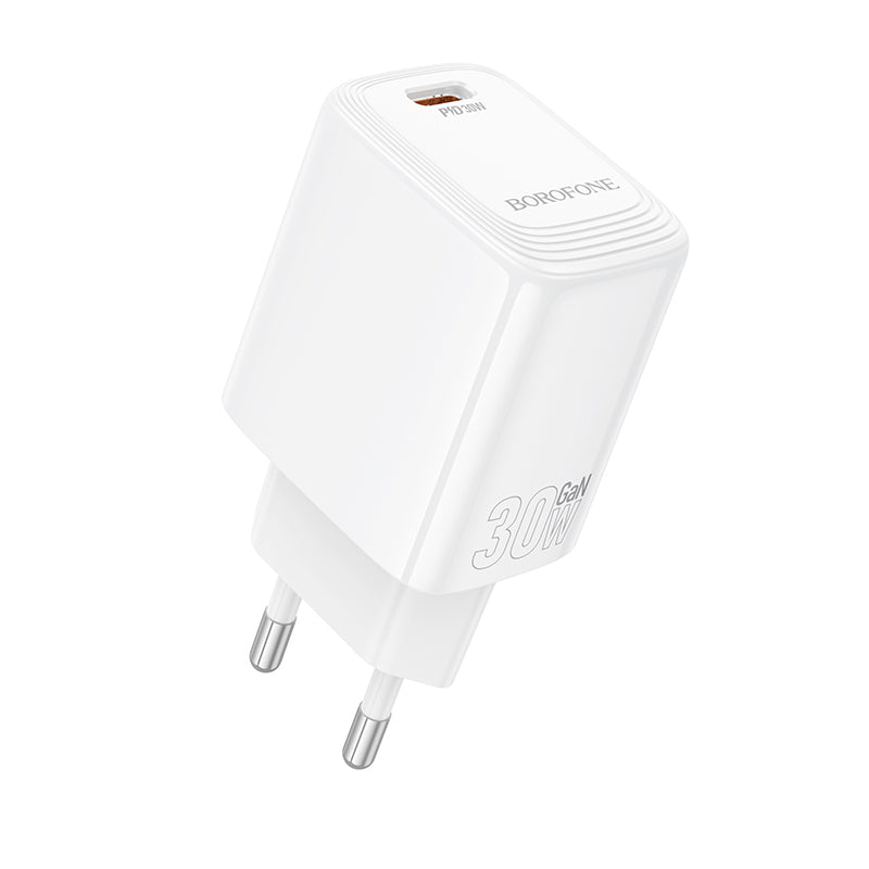 Φορτιστής Δικτύου Borofone BN28 Fuente, 30W, 3A, 1 x USB-C, Λευκό