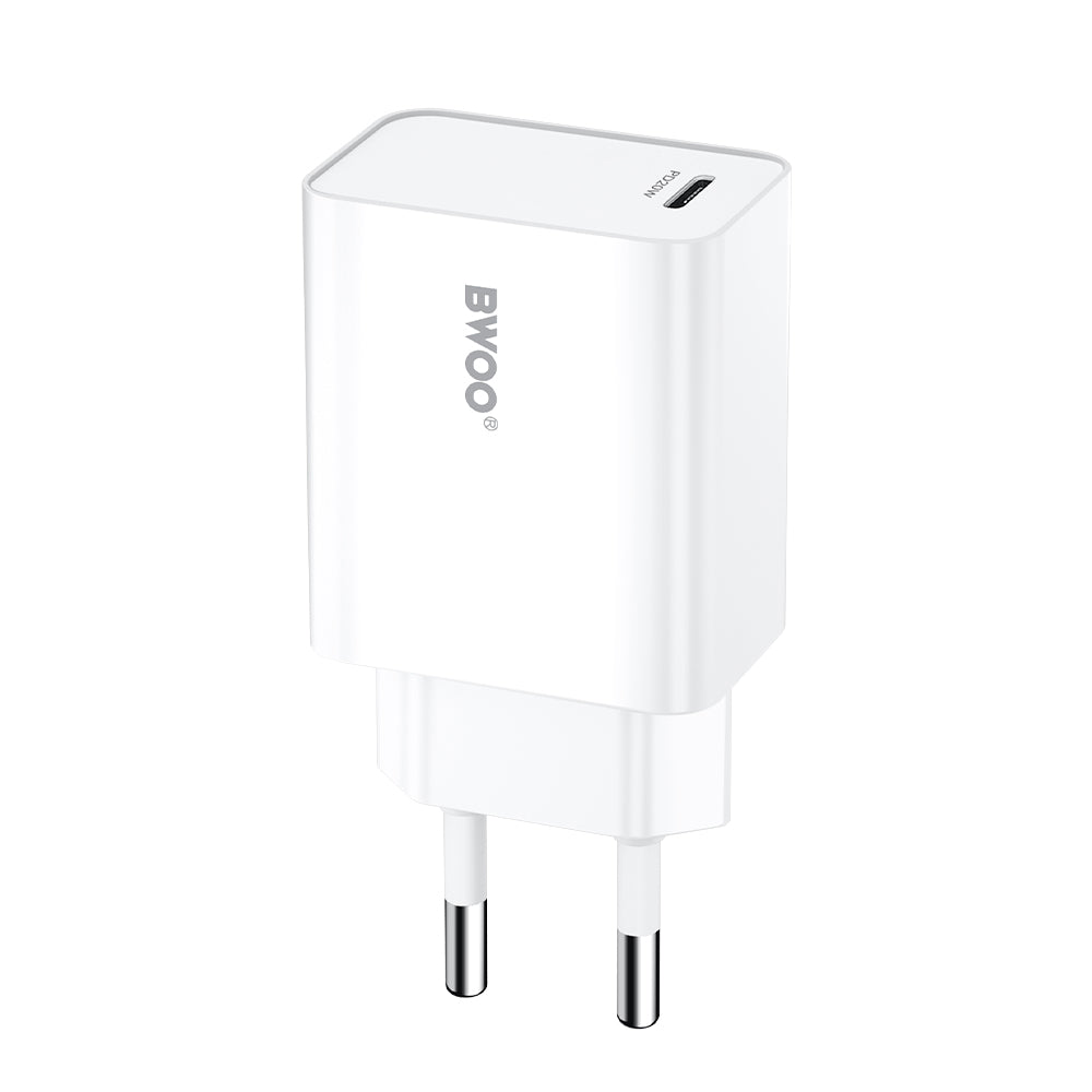 Φορτιστής Δικτύου BWOO CDA226, 20W, 3A, 1 x USB-C, Λευκό