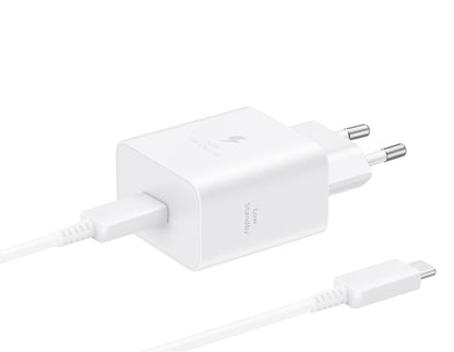 Φορτιστής Δικτύου με Καλώδιο USB-C Samsung, 45W, 4.05A, 1 x USB-C, Λευκό EP-T4511XWEGEU