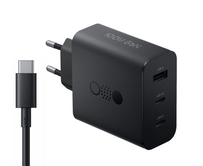 Φορτιστής Δικτύου με Καλώδιο USB-C CMF από την Nothing C349, 100W, 5A, 1 x USB-A - 2 x USB-C, Γκρι A10800016