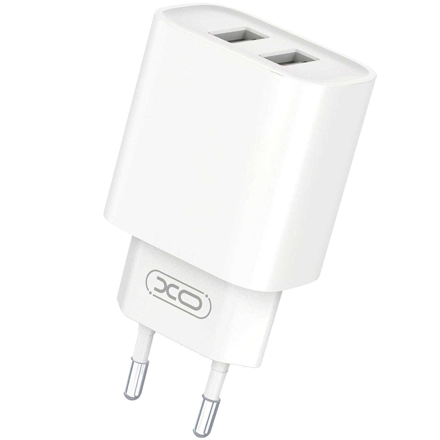 XO Design XO Design BPCE02C USB-C Wired Network Charger BPCE02C, 10.5W, 2.1A, 2 x USB-A, White 