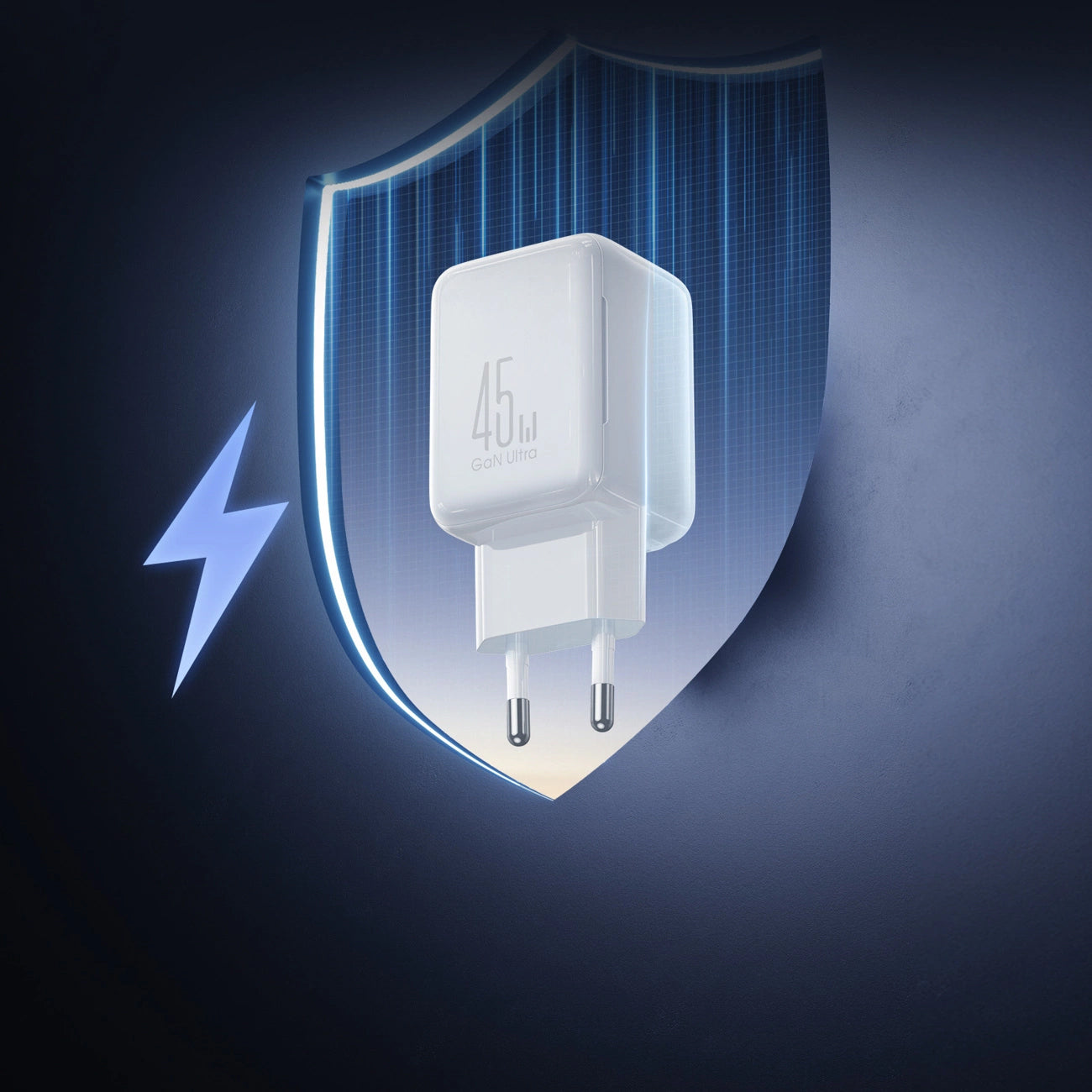Φορτιστής Δικτύου με Καλώδιο USB-C Joyroom JR-TCL05, 45W, 3A, 2 x USB-C, Λευκό