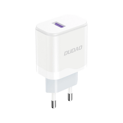 Φορτιστής Δικτύου με Καλώδιο USB-C Dudao A20EU, 18W, 3A, 1 x USB-A, Λευκό