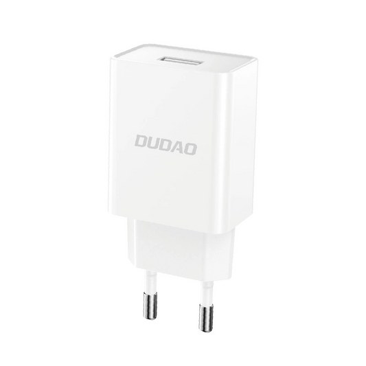 Dudao A4EU Network Charger with USB-C Cable, 10W, 2.1A, 1 x USB-A, White