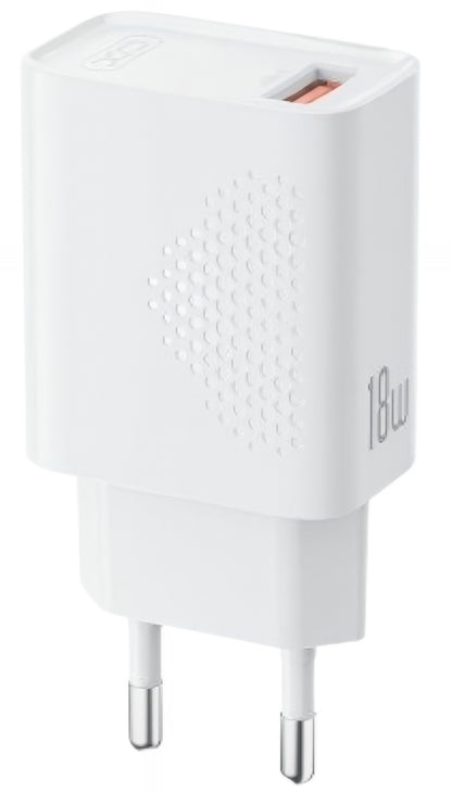 Φορτιστής Δικτύου με Καλώδιο microUSB XO Design L159, 18W, 3A, 1 x USB-A, Λευκό