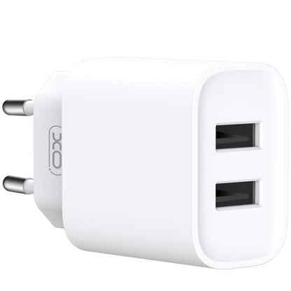 XO Design XO Design BPCE02C USB-C Wired Network Charger BPCE02C, 10.5W, 2.1A, 2 x USB-A, White 