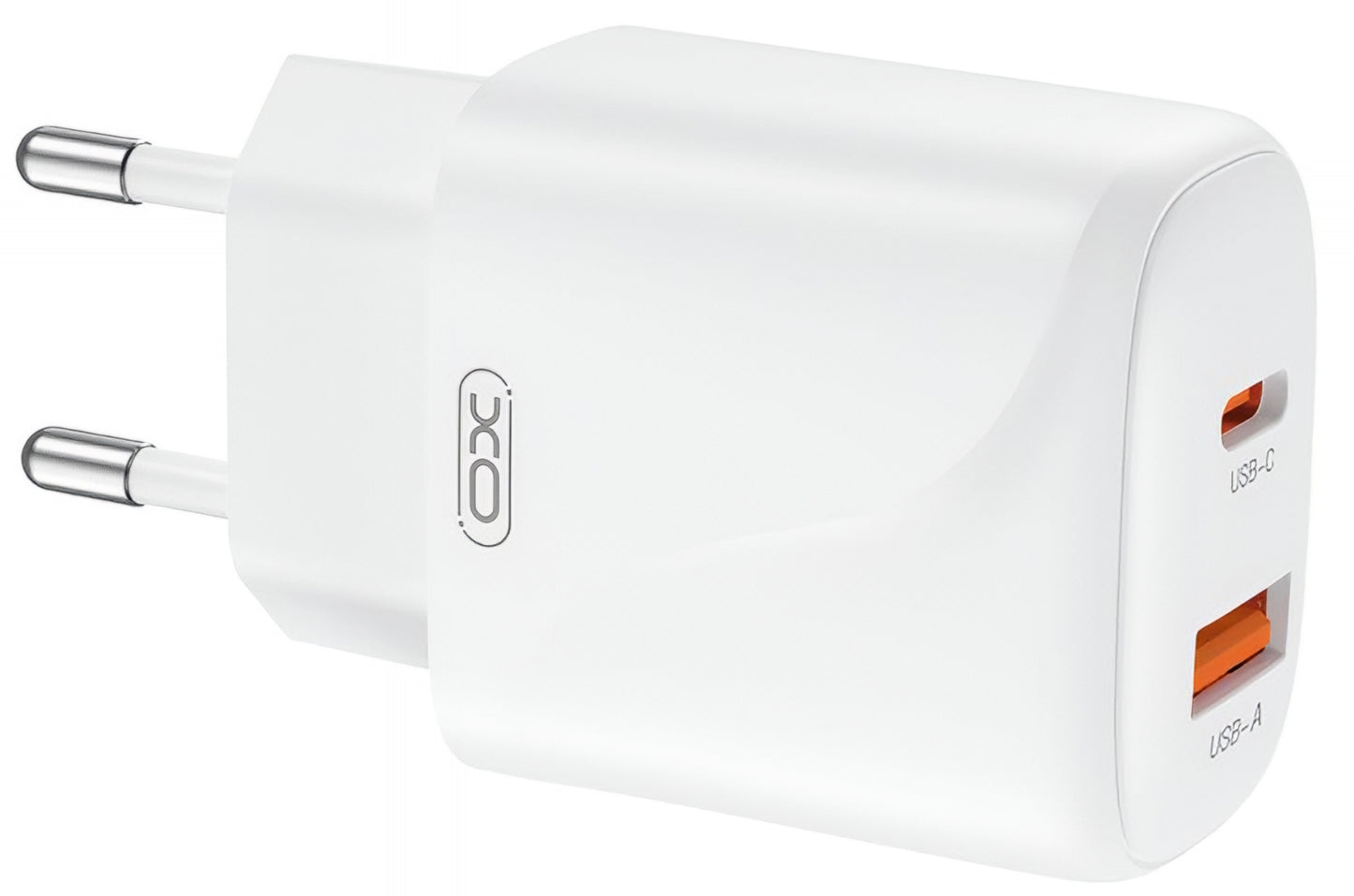 Φορτιστής Δικτύου με Καλώδιο USB-C XO Design L158, 20W, 3A, 1 x USB-A - 1 x USB-C, Λευκό