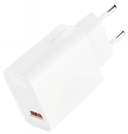 Φορτιστής Δικτύου με Καλώδιο microUSB XO Design L159, 18W, 3A, 1 x USB-A, Λευκό