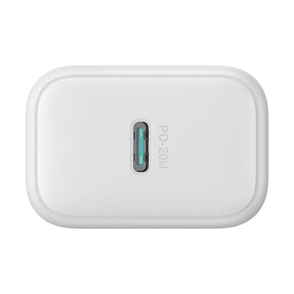Φορτιστής Δικτύου με Καλώδιο Lightning Joyroom JR-TCF20, 20W, 3A, 1 x USB-C, Λευκό