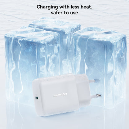 Φορτιστής Δικτύου με Καλώδιο USB-C Joyroom JR-TCF24, 30W, 3A, 1 x USB-C, Λευκό