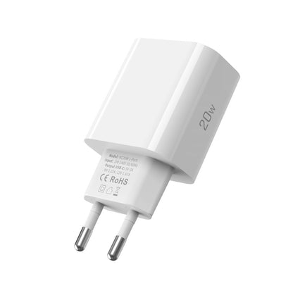 Φορτιστής Δικτύου με Καλώδιο USB-C Tech-Protect NC20W, 20W, 3A, 1 x USB-C, Λευκό