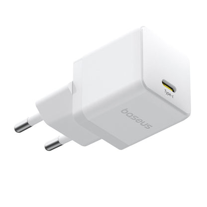 Φορτιστής Δικτύου με Καλώδιο USB-C Baseus Palm, 20W, 3A, 1 x USB-C, Λευκό P10111602213-01