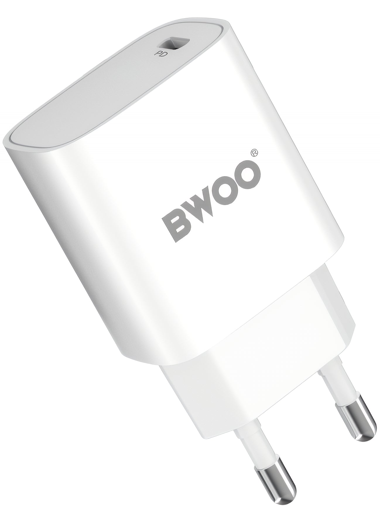 Φορτιστής Δικτύου με Καλώδιο Lightning BWOO CDA159, 20W, 3A, 1 x USB-C, Λευκό