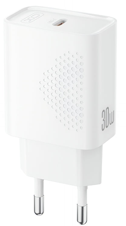 Φορτιστής Δικτύου με Καλώδιο USB-C XO Design L162, 30W, 3A, 1 x USB-C, Λευκό