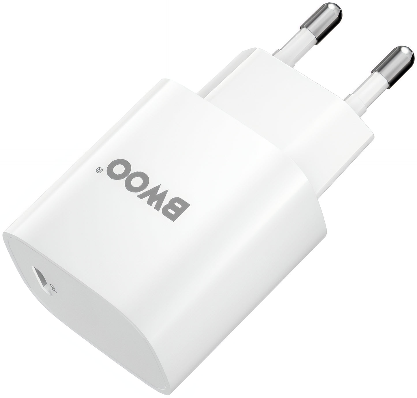 Φορτιστής Δικτύου με Καλώδιο Lightning BWOO CDA159, 20W, 3A, 1 x USB-C, Λευκό