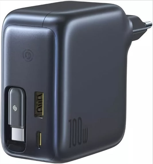 Φορτιστής Δικτύου με Καλώδιο USB-C Baseus EnerCore CJ11, 100W, 1 x USB-A - 2 x USB-C, Μαύρο E0120M00