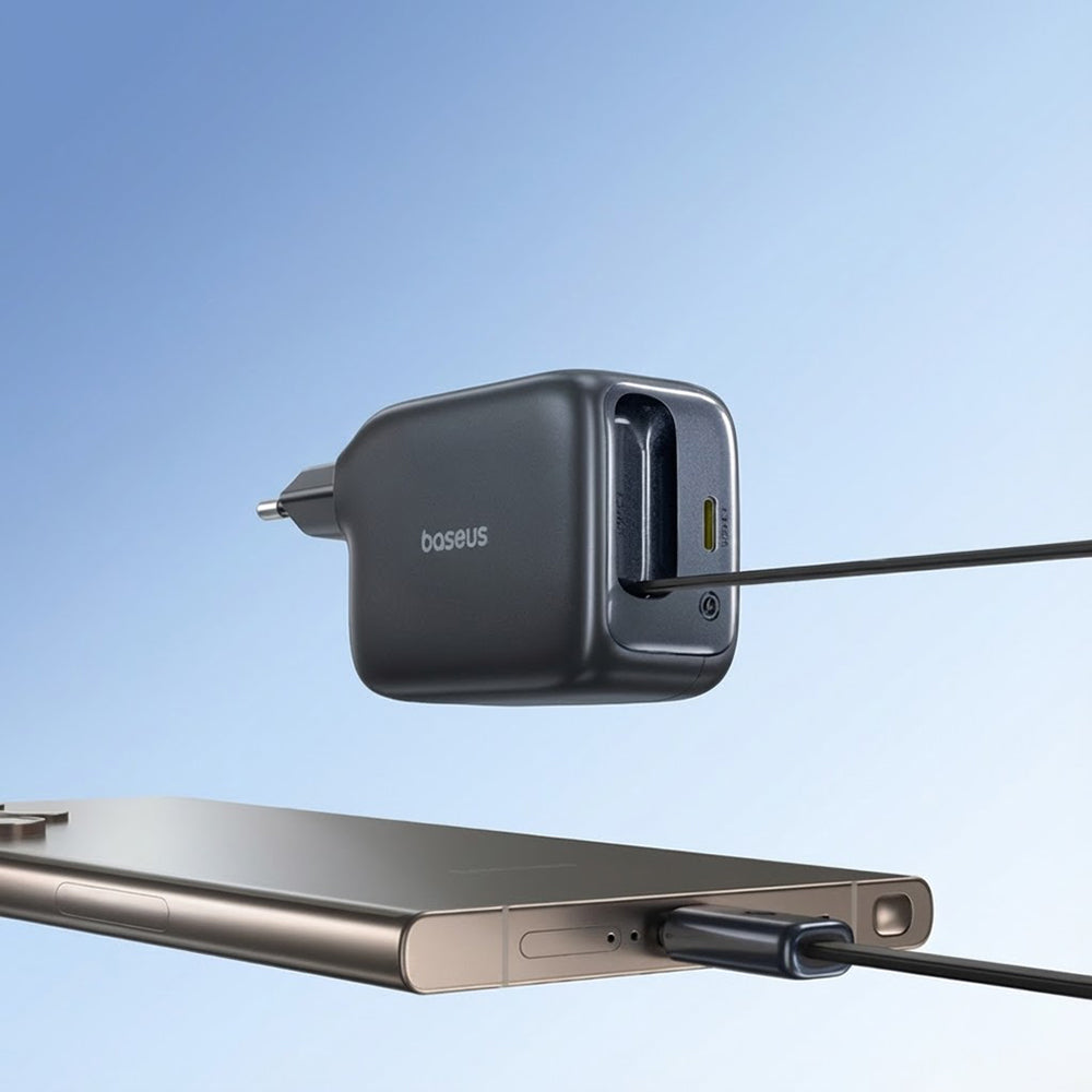 Φορτιστής Δικτύου με Καλώδιο USB-C Baseus EnerCore CJ11, 45W, 3A, 1 x USB-C, Μαύρο Z0004800