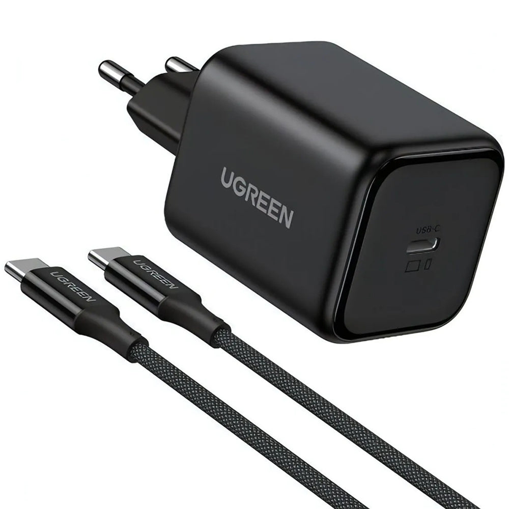 Φορτιστής Δικτύου με Καλώδιο USB-C UGREEN X524 (65054), 45W, 3A, 1 x USB-C, Μαύρο