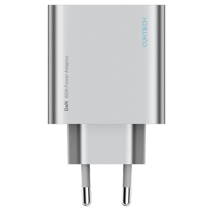 Φορτιστής Δικτύου Cuktech, 65W, 3.25A, 1 x USB-A - 2 x USB-C, Λευκός CUK0A15CEUSL
