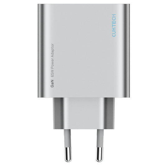 Φορτιστής Δικτύου Cuktech, 65W, 3.25A, 1 x USB-A - 2 x USB-C, Λευκός CUK0A15CEUSL