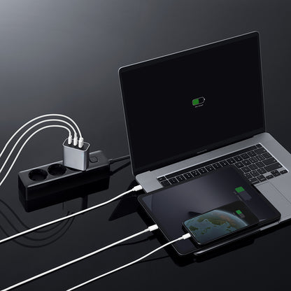 Φορτιστής Δικτύου Cuktech, 65W, 3.25A, 1 x USB-A - 2 x USB-C, Λευκός CUK0A15CEUSL