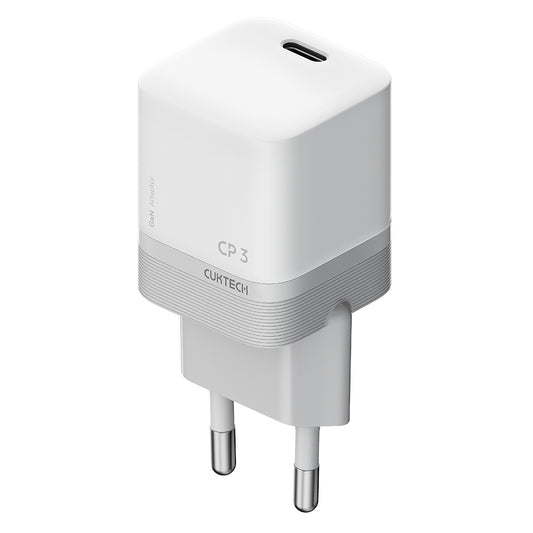 Φορτιστής Δικτύου Cuktech, 40W, 3A, 1 x USB-C, Λευκός CKAC301SEUWH