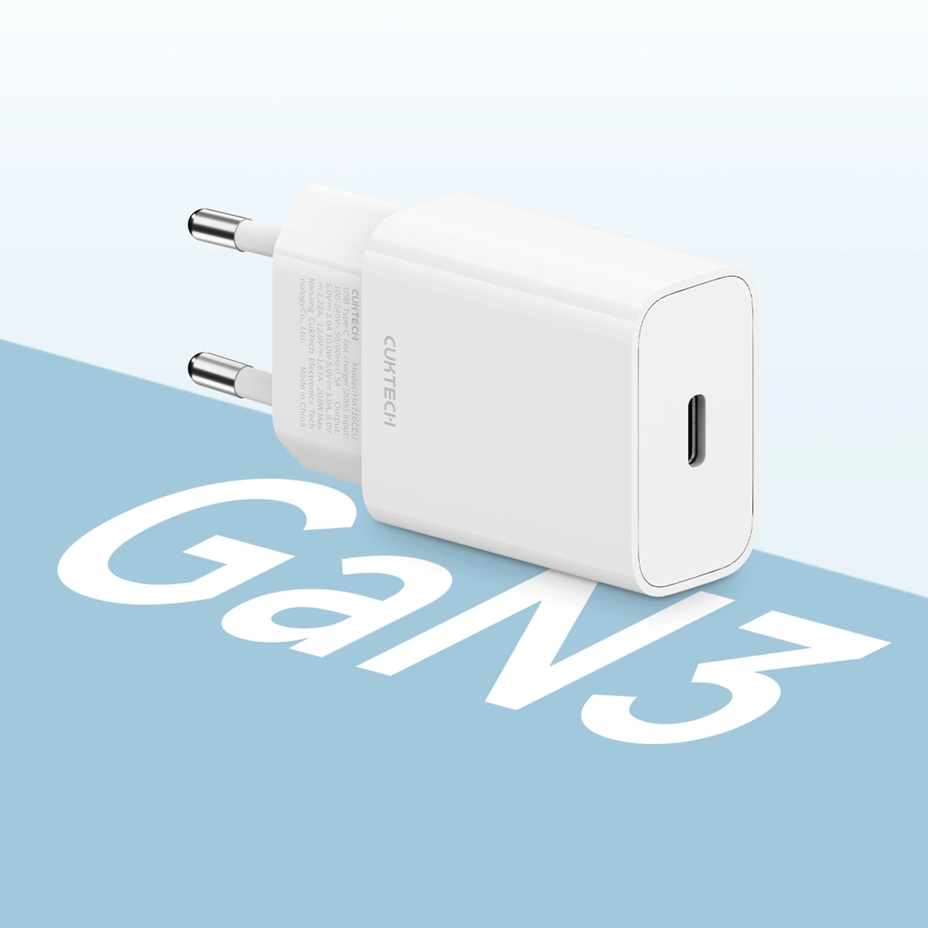 Φορτιστής Δικτύου Cuktech HA716C, 20W, 3A, 1 x USB-C, Λευκός