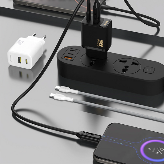 Φορτιστής Δικτύου Dudao A27 Max, 35W, 1 x USB-A - 1 x USB-C, Λευκό