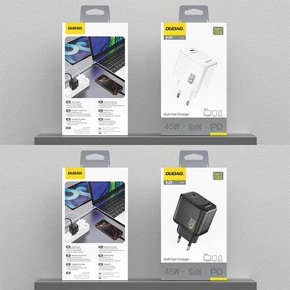 Φορτιστής Δικτύου Dudao A28, 45W, 3A, 1 x USB-C, Λευκό