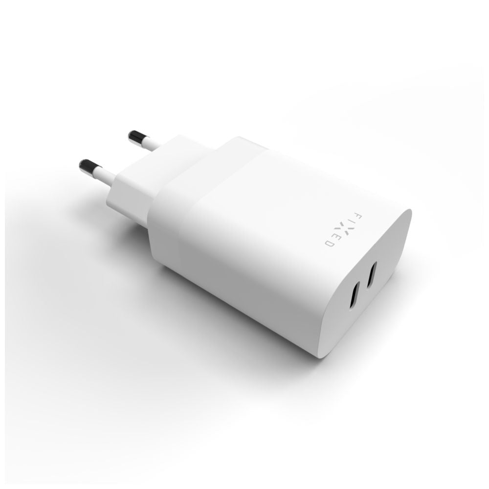 Fixed Network Charger, 35W, 3A, 2 x USB-C, White
