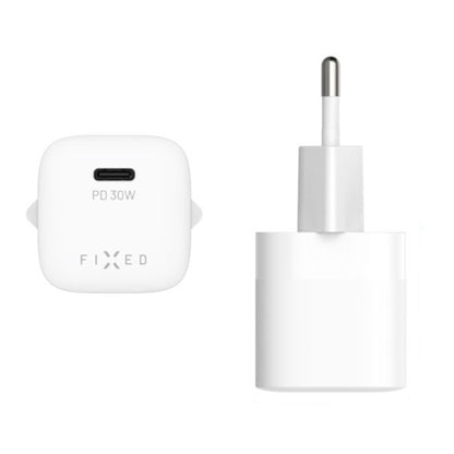 Fixed Mini2 Network Charger, 30W, 3A, 1 x USB-C, White