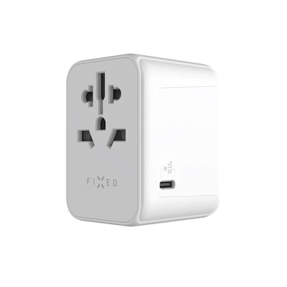 Fixed Travel Network Charger, 30W, 3A, 2 x USB-A - 1 x USB-C, White
