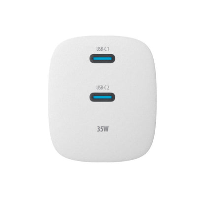 Φορτιστής Δικτύου Forever TC-05-35CC, 35W, 3A, 2 x USB-C, Λευκό
