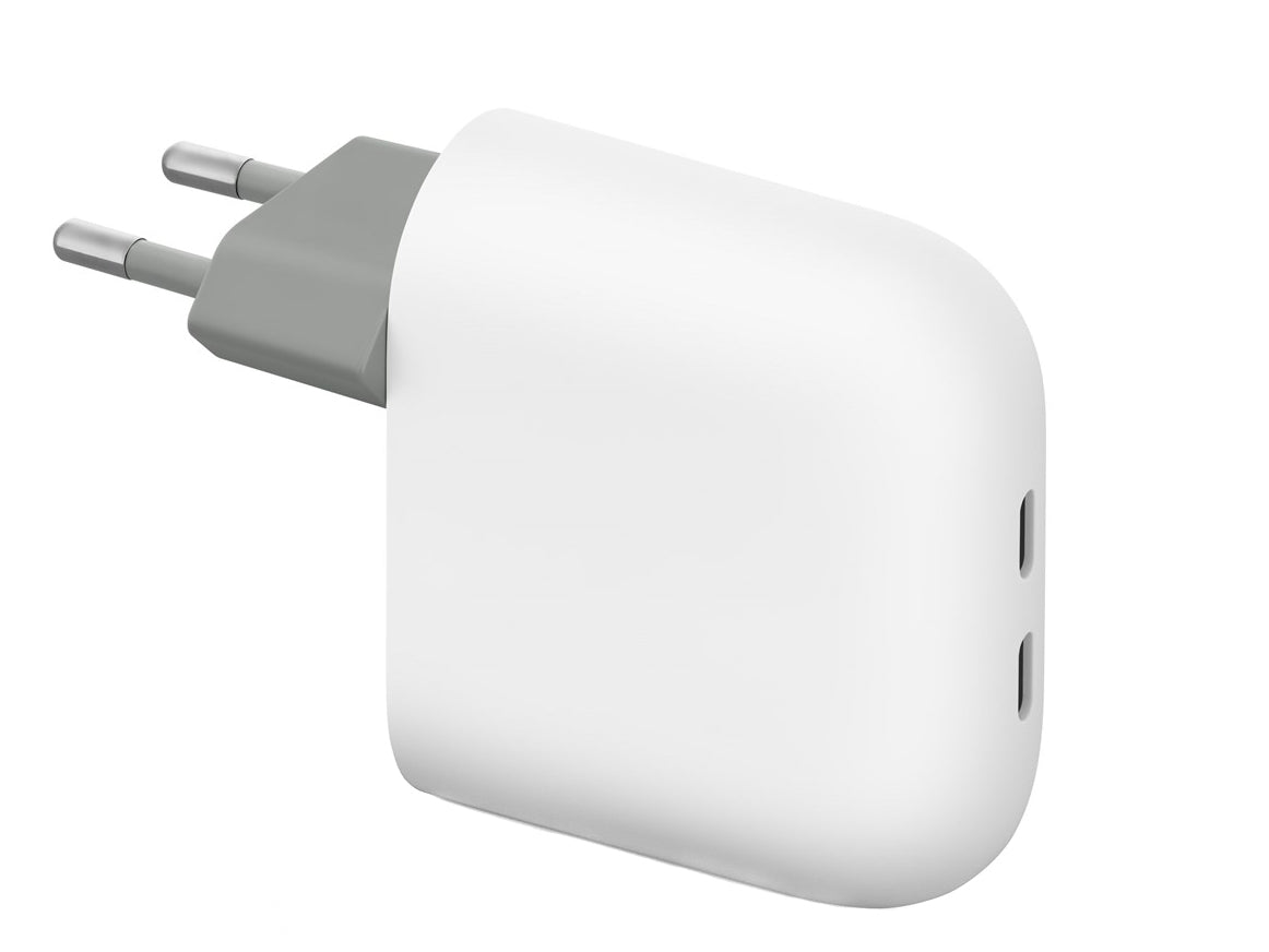 Φορτιστής Δικτύου Google, 67W, 4A, 2 x USB-C, Λευκό GA09856-EU