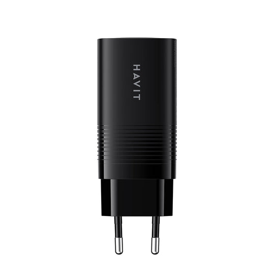Φορτιστής Δικτύου HAVIT UC20, 65W, 3A, 1 x USB-A - 2 x USB-C, Μαύρο