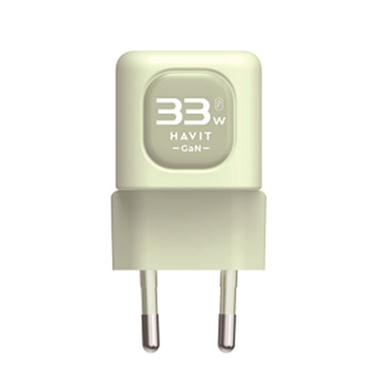 HAVIT UC230 Network Charger, 33W, 3A, 1 x USB-A - 1 x USB-C, Green