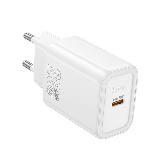 Φορτιστής Δικτύου HOCO N60, 20W, 3A, 1 x USB-C, Λευκό