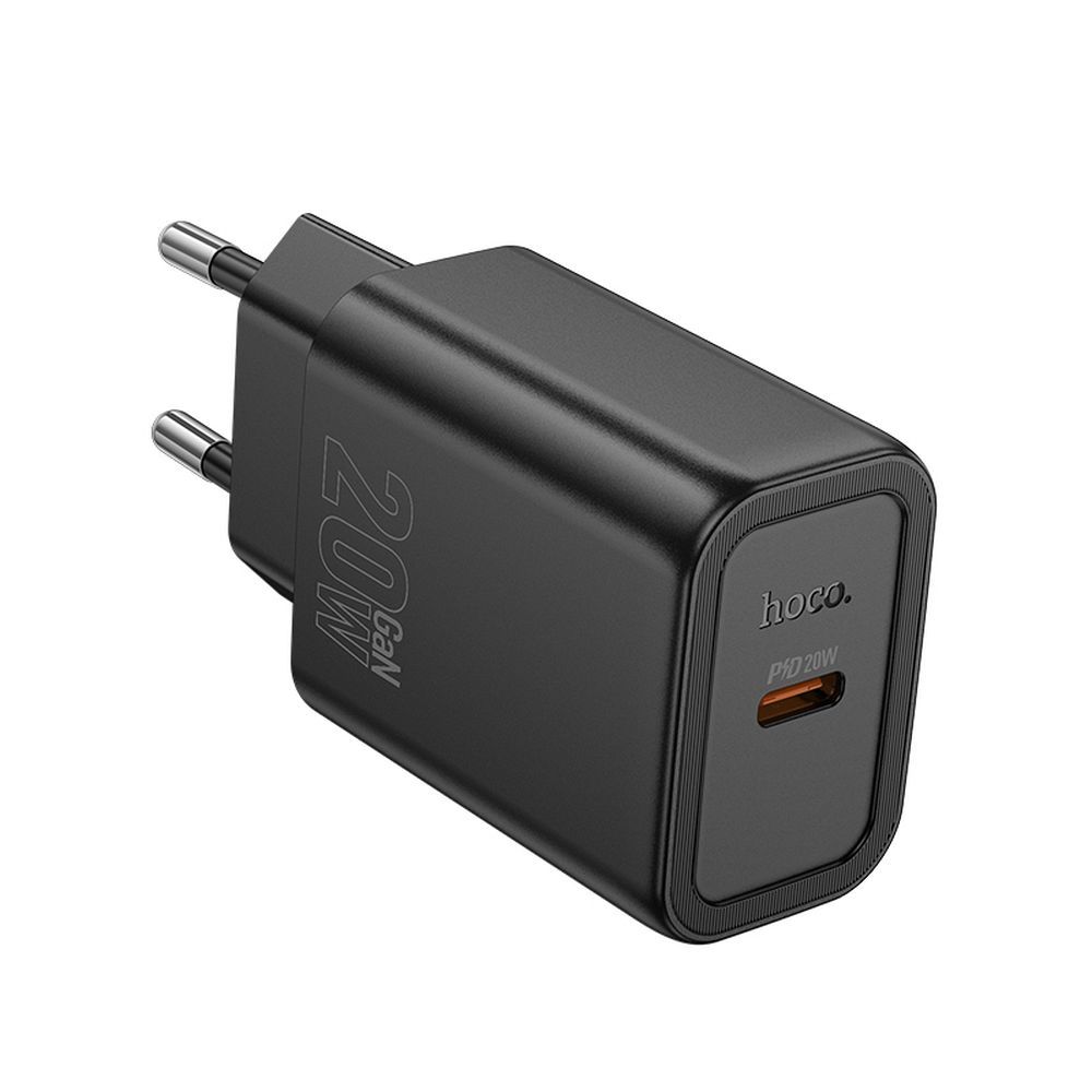Φορτιστής Δικτύου HOCO N60, 20W, 3A, 1 x USB-C, Μαύρο