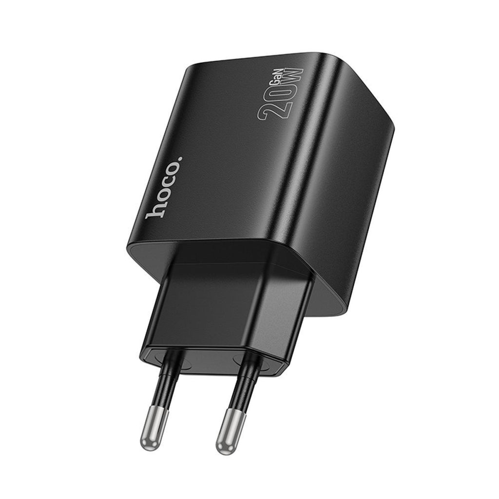 Φορτιστής Δικτύου HOCO N55, 20W, 3A, 2 x USB-A - 2 x USB-C, Μαύρο