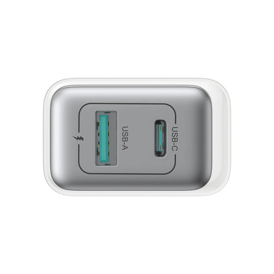 Φορτιστής Δικτύου Joyroom JR-TCF15, 30W, 5A, 1 x USB-A - 1 x USB-C, Λευκό