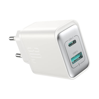 Φορτιστής Δικτύου Joyroom JR-TCF15, 30W, 5A, 1 x USB-A - 1 x USB-C, Λευκό