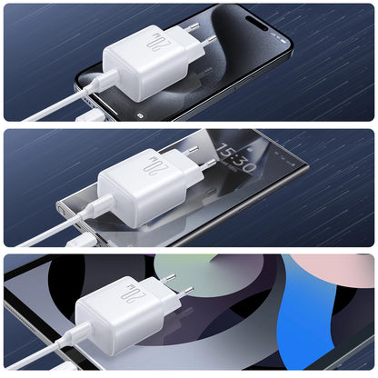 Φορτιστής Δικτύου Joyroom JR-TCF20, 20W, 3A, 1 x USB-C, Λευκό