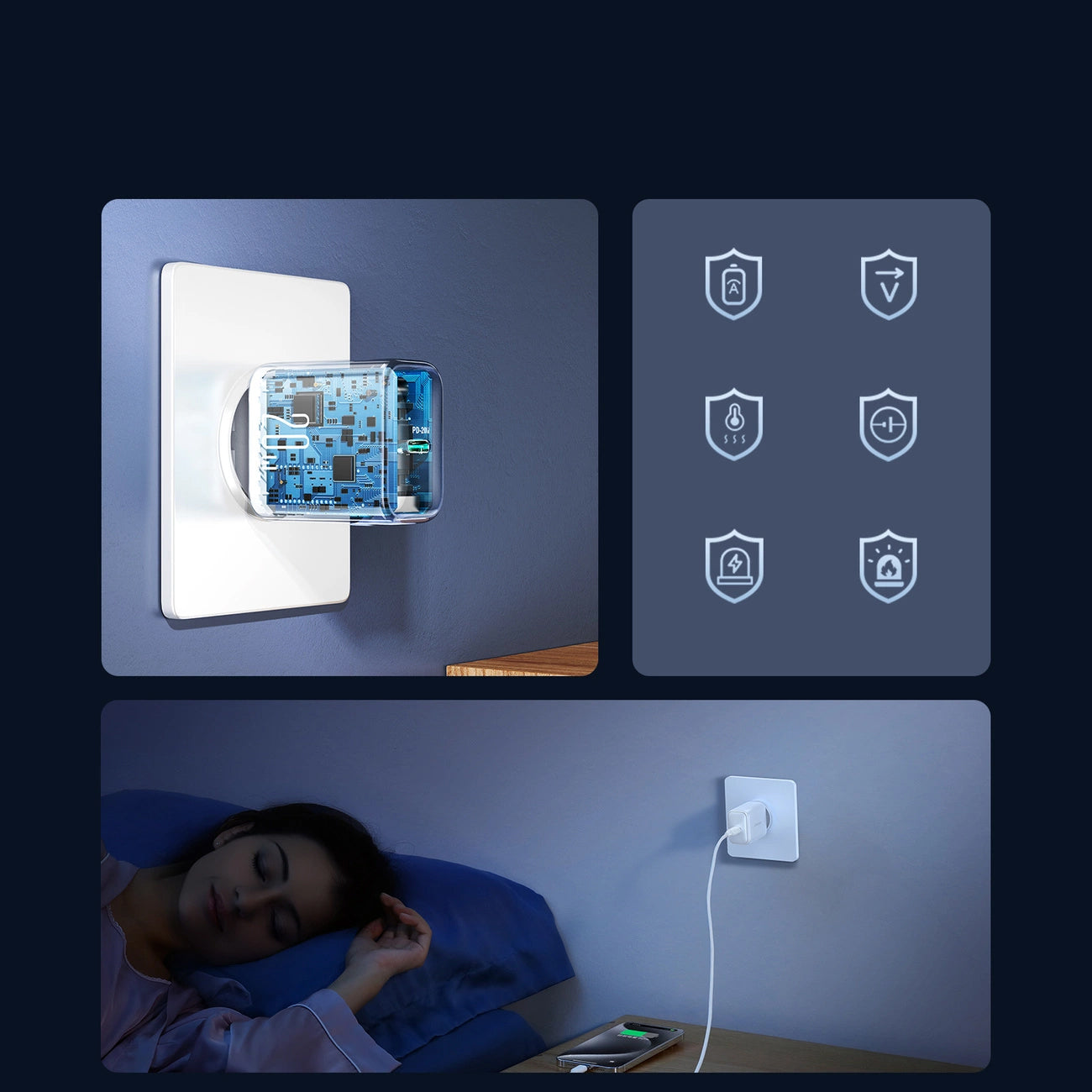 Φορτιστής Δικτύου Joyroom JR-TCF20, 20W, 3A, 1 x USB-C, Λευκό