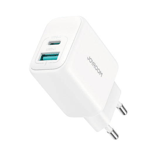 Φορτιστής Δικτύου Joyroom JR-TCF21, 20W, 3A, 1 x USB-A - 1 x USB-C, Λευκό