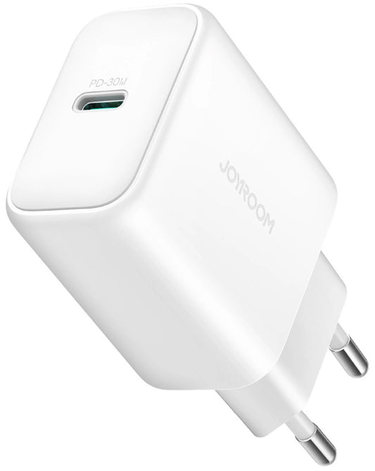 Φορτιστής Δικτύου Joyroom JR-TCF24, 30W, 3A, 1 x USB-C, Λευκό
