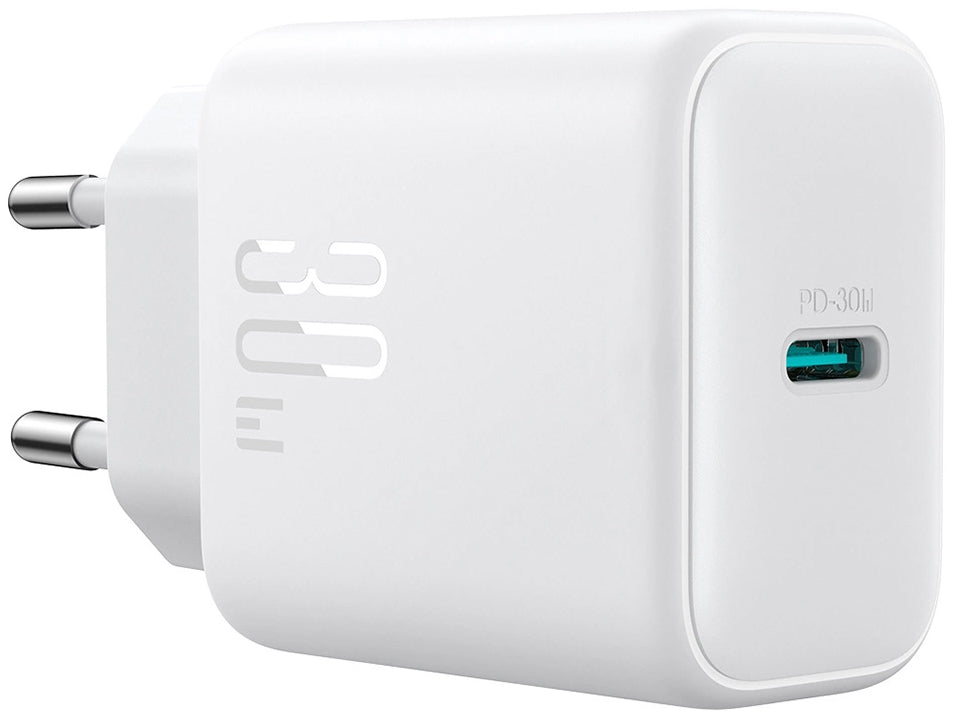 Φορτιστής Δικτύου Joyroom JR-TCF24, 30W, 3A, 1 x USB-C, Λευκό