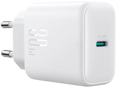 Φορτιστής Δικτύου Joyroom JR-TCF24, 30W, 3A, 1 x USB-C, Λευκό